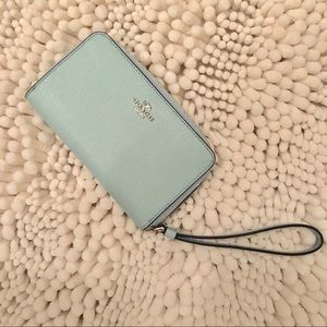 Coach Baby Blue Wallet/Wristlet
